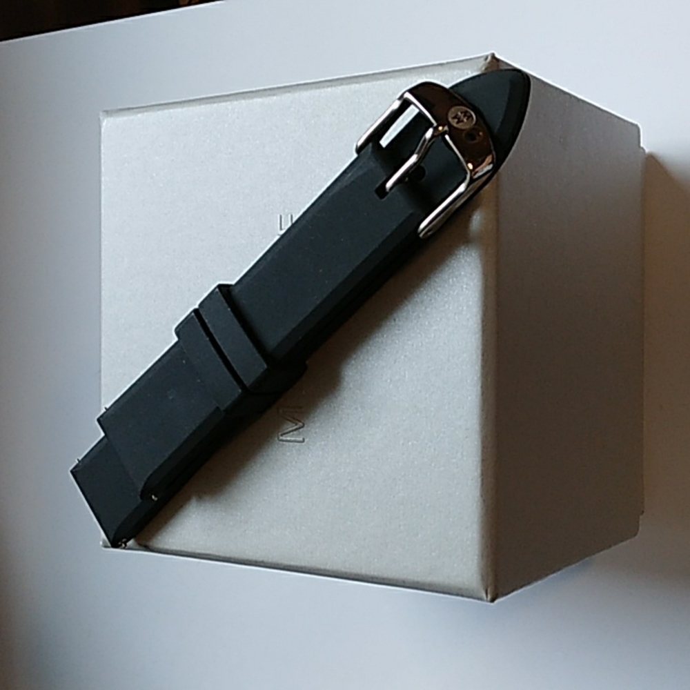 Authentic Michele  Silicone Watch Band Size 18